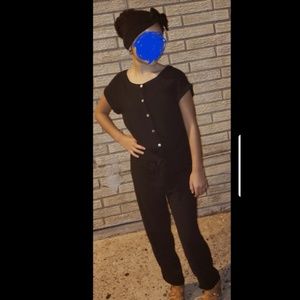 Black super soft romper 10/12